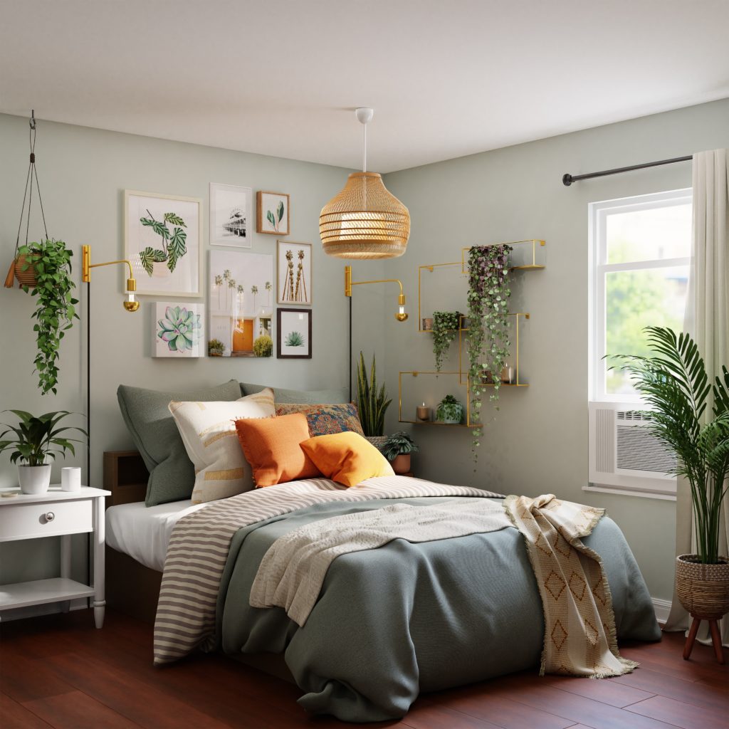 Ein Schlafzimmer dass durch L&uuml;ften in Schuss gehalten wird